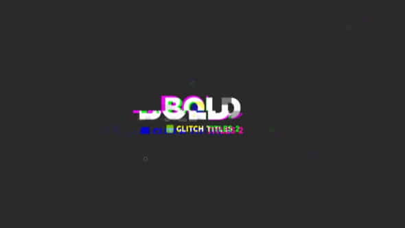 Bold Glitch Titles 2 - VideoHive 20280615