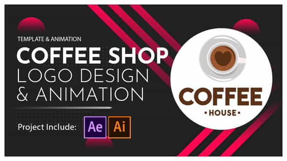 Coffee Shop Logo Design and - VideoHive 28601763