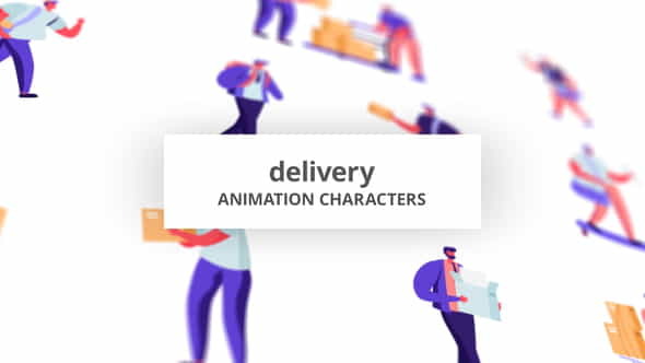 Delivery - Character Set - VideoHive 32842637