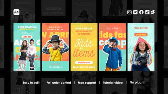 Kids Instagram Reels - VideoHive 46100842