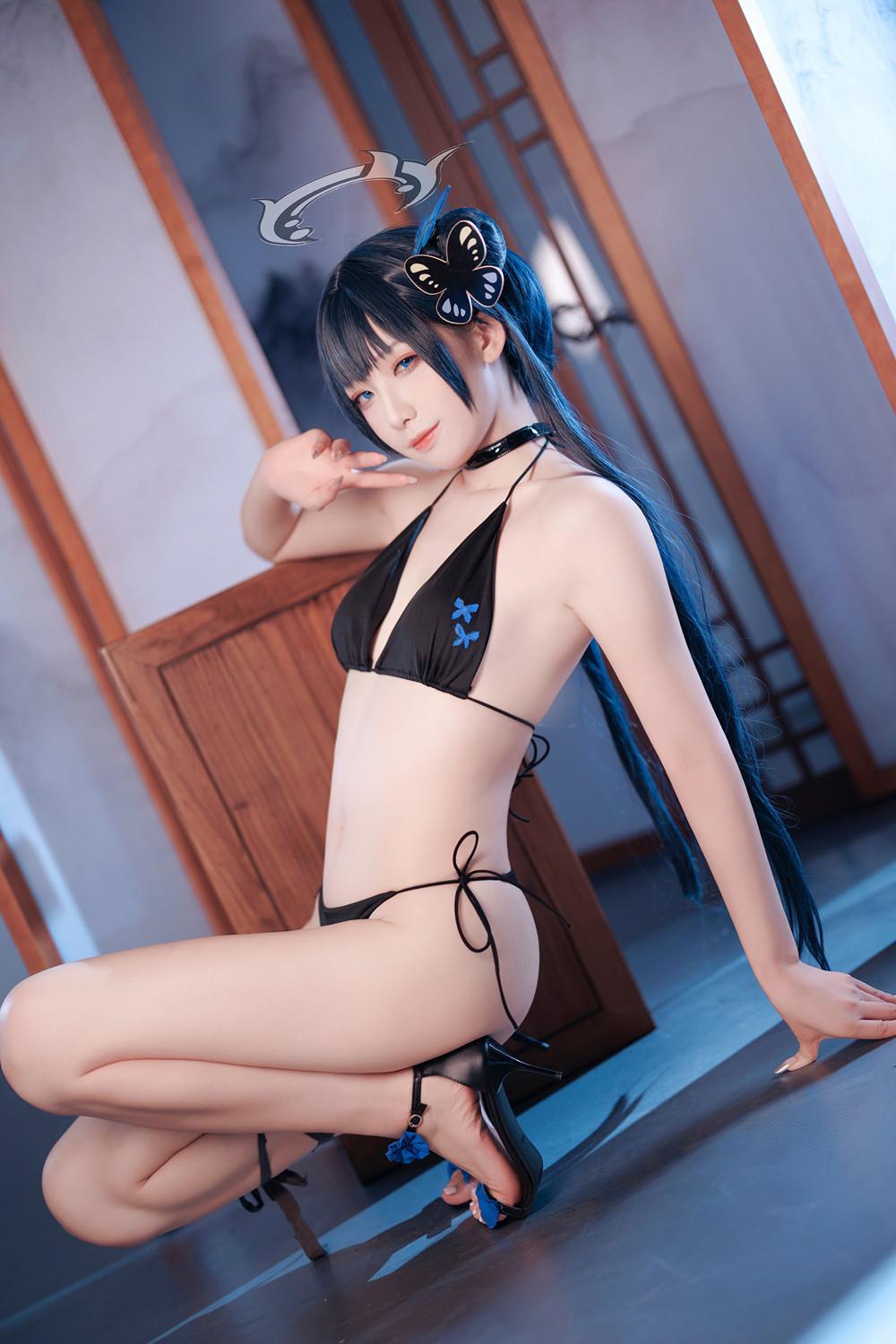 Cosplay 封疆疆v – 碧蓝档案 妃咲 泳装(23)