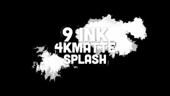 Ink Matte Splashes - VideoHive 31976114