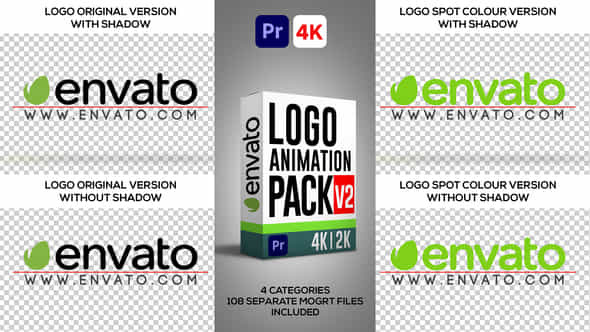 Logo Animation Pack V2 Premiere Pro - VideoHive 39557593