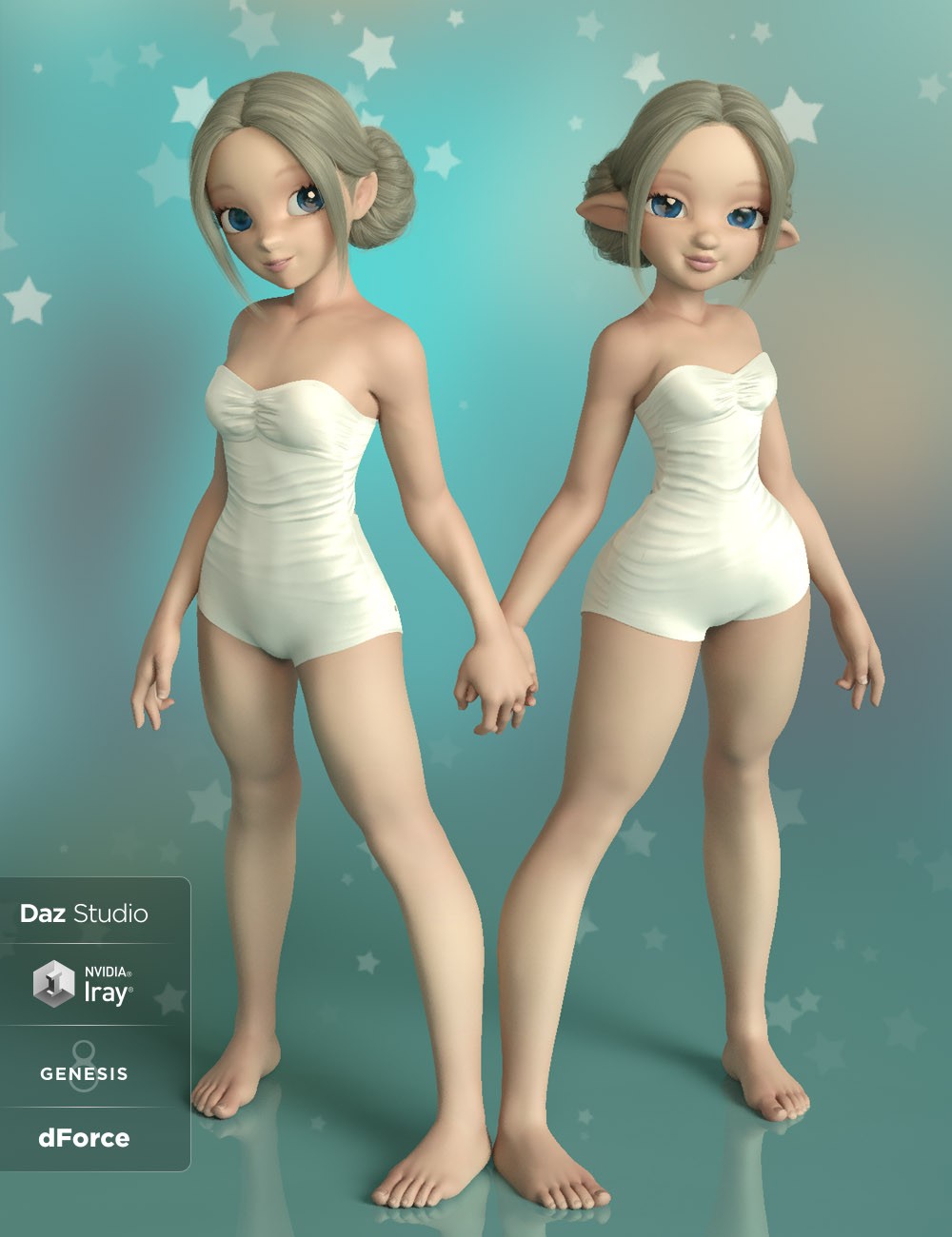 Posey and Petunia for Genesis 8 Female Posey and Petunia for Genesis 8 Female