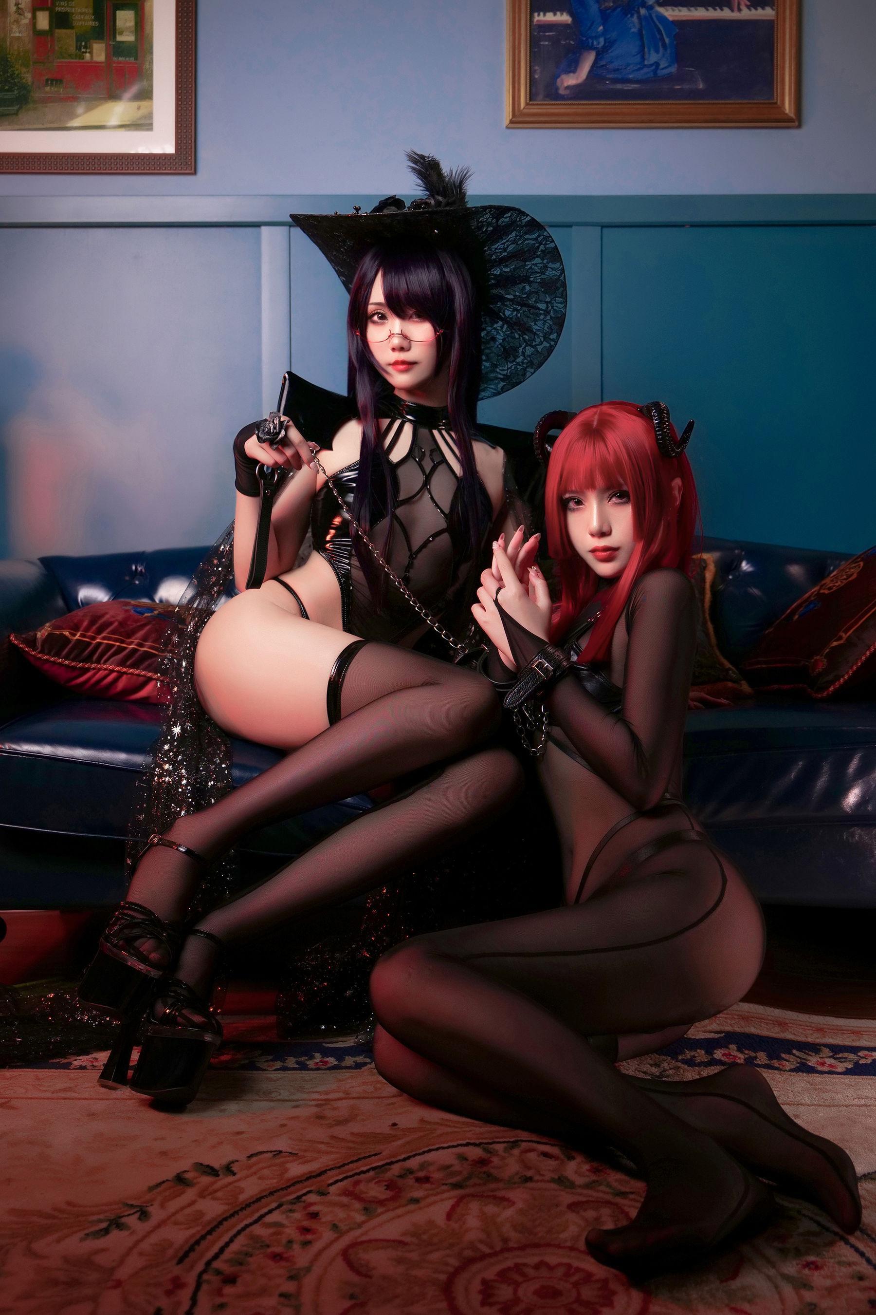 [网红COSER写真] 曉美媽&羊大真人 – 魔女集会(9)