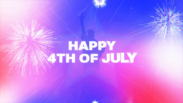4Th Of July Logo - VideoHive 58523177