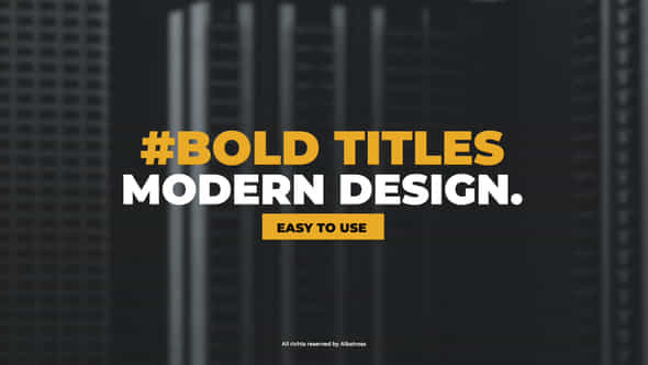 Bold Titles - VideoHive 40117978