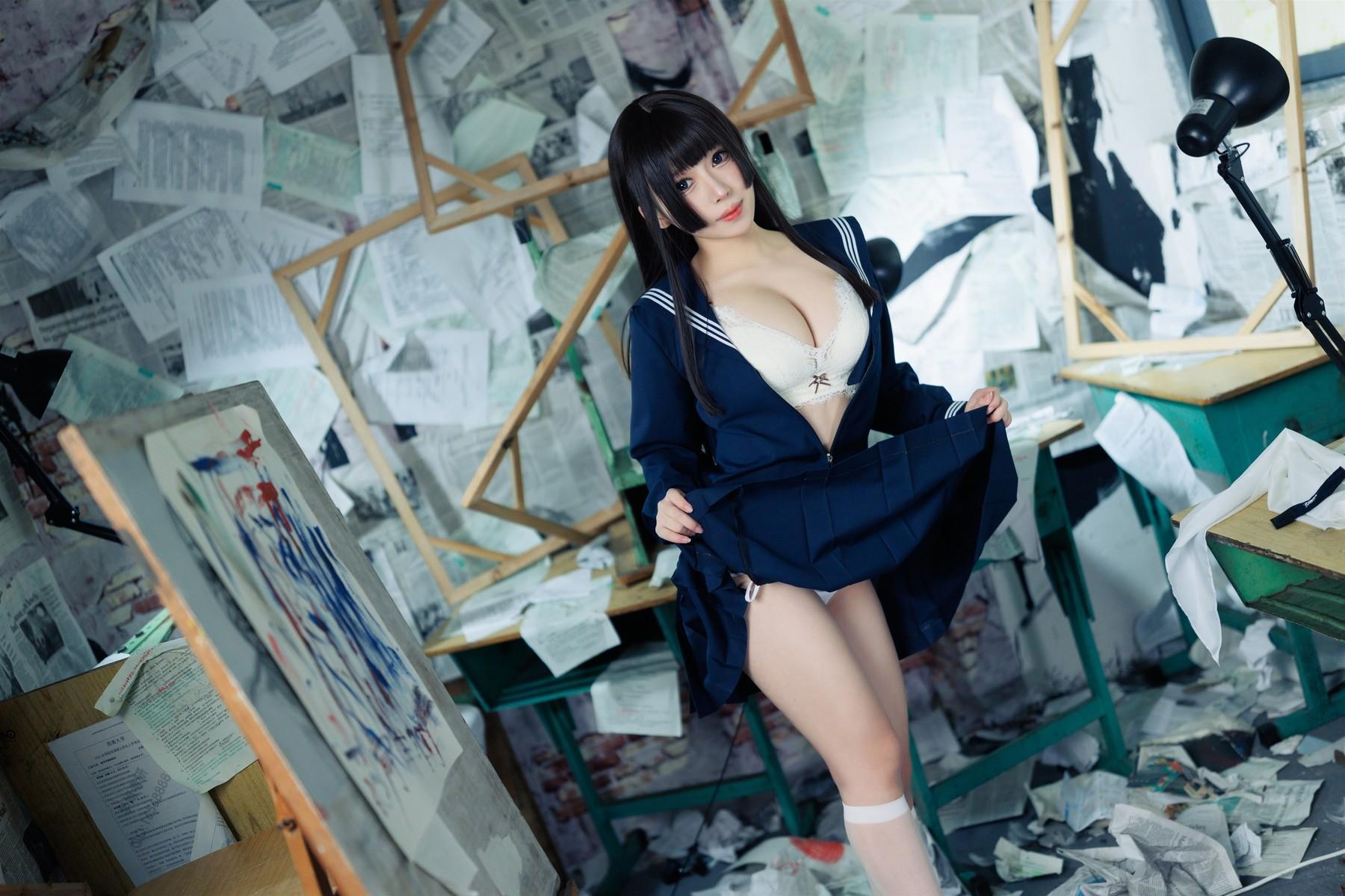 Cosplay 胡桃猫Kurumineko 反差学妹 Set.02(20)