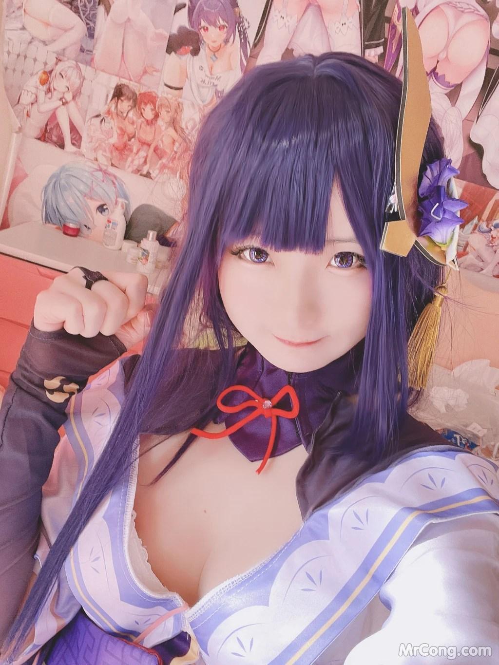 Coser@习呆呆: 原神 雷电将军 (27 photos )(5)