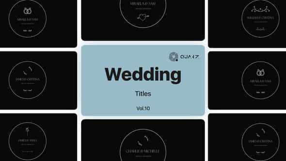 Wedding Titles Vol 10 - VideoHive 48762616