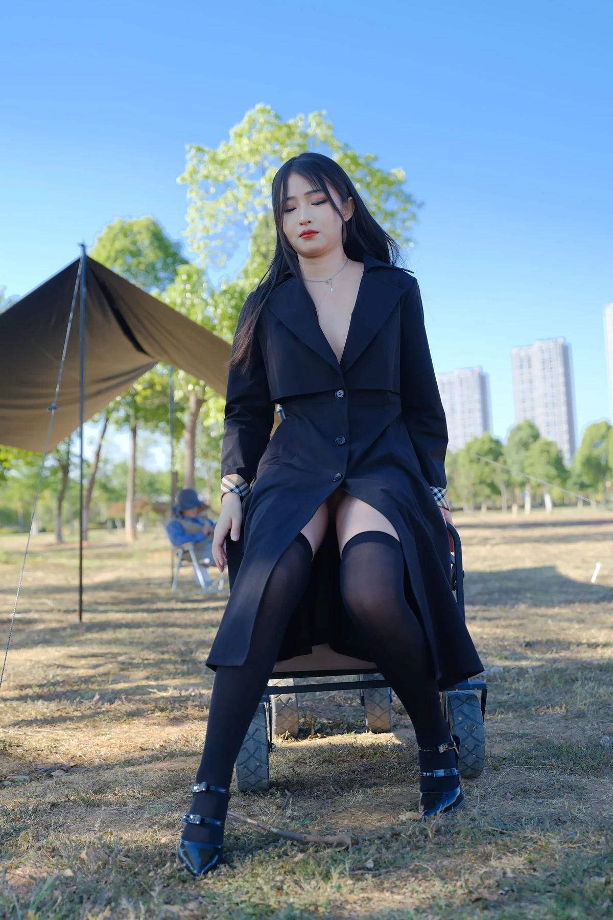 小泽 – 黑丝御姐 户外露出 Set.02(9)