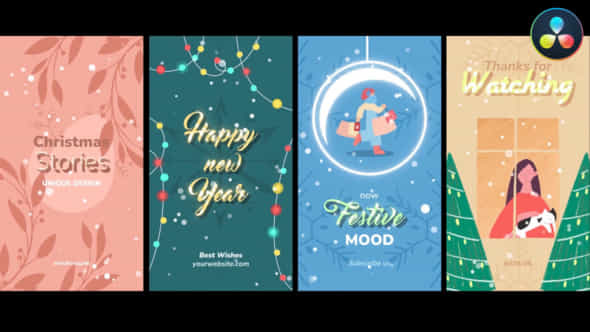 Christmas Stories Davinci Resolve - VideoHive 49995985