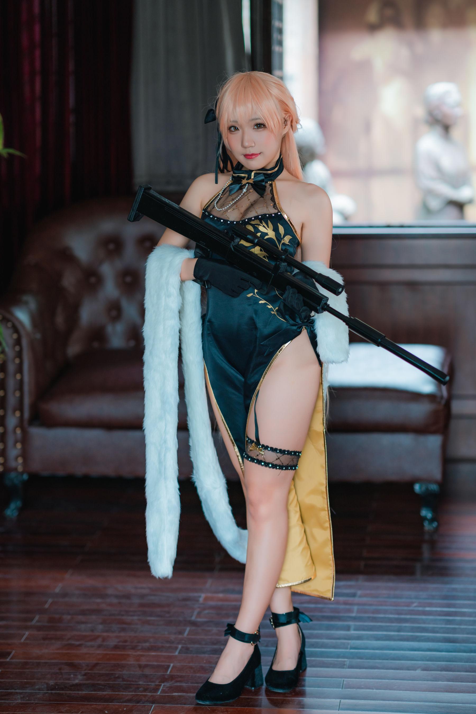 [网红COSER] Mime弥美 – 少女前线 OTS-14 紫雨心 写真套图(6)