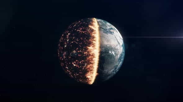 Planet Earth on Fire - - VideoHive 27442252
