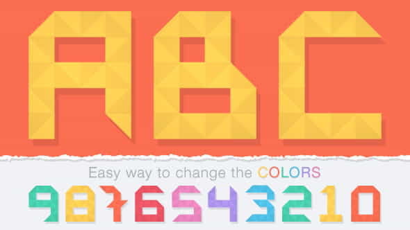 Unfolding Alphabet - VideoHive 6812542