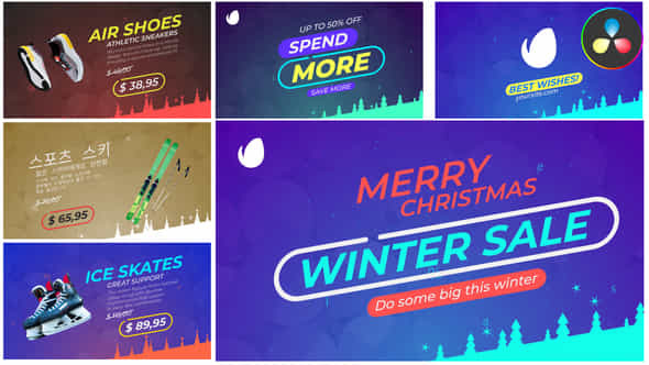 Winter Sale For Davinci Resolve - VideoHive 49619759