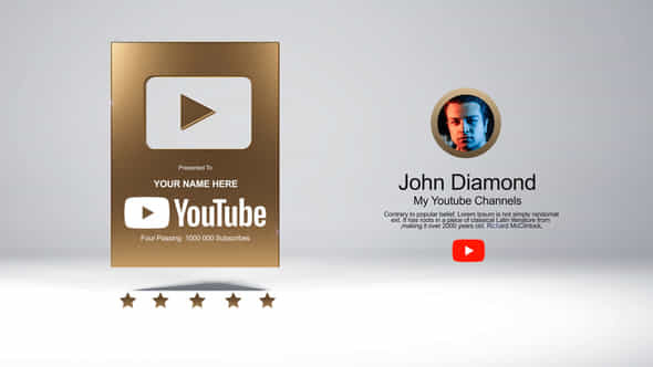 Youtube Creator Reward - VideoHive 59003844