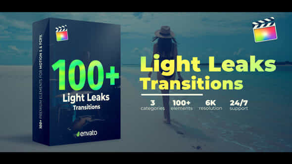 Light Leaks Transitions - VideoHive 44067251