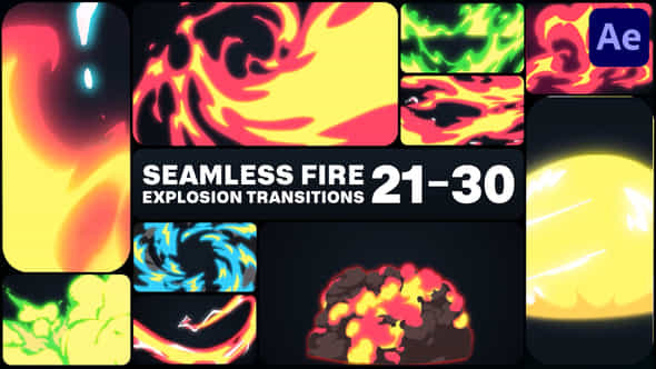 Seamless Fire Explosion - VideoHive 47192995
