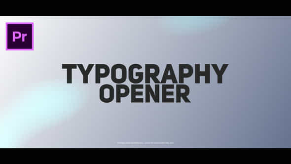 Typography Opener - VideoHive 23333756