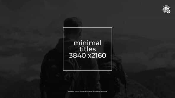 Minimal Titles - VideoHive 44616621