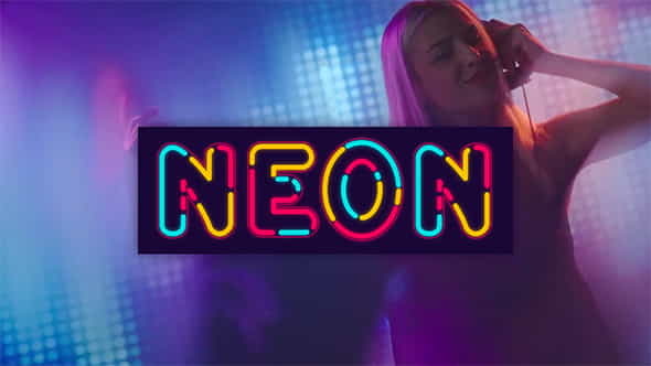 Neon Alphabet - VideoHive 20933440
