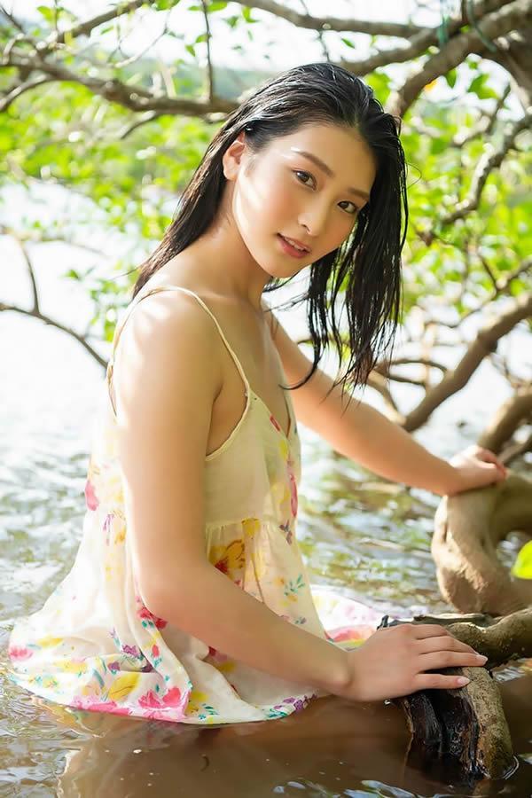 清新小美女本庄铃Suzu Honjo户外无圣光套图(3)