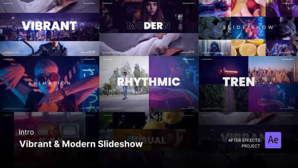 Introopening Vibrant Modern Slideshow After Effects Project Files - VideoHive 56548106