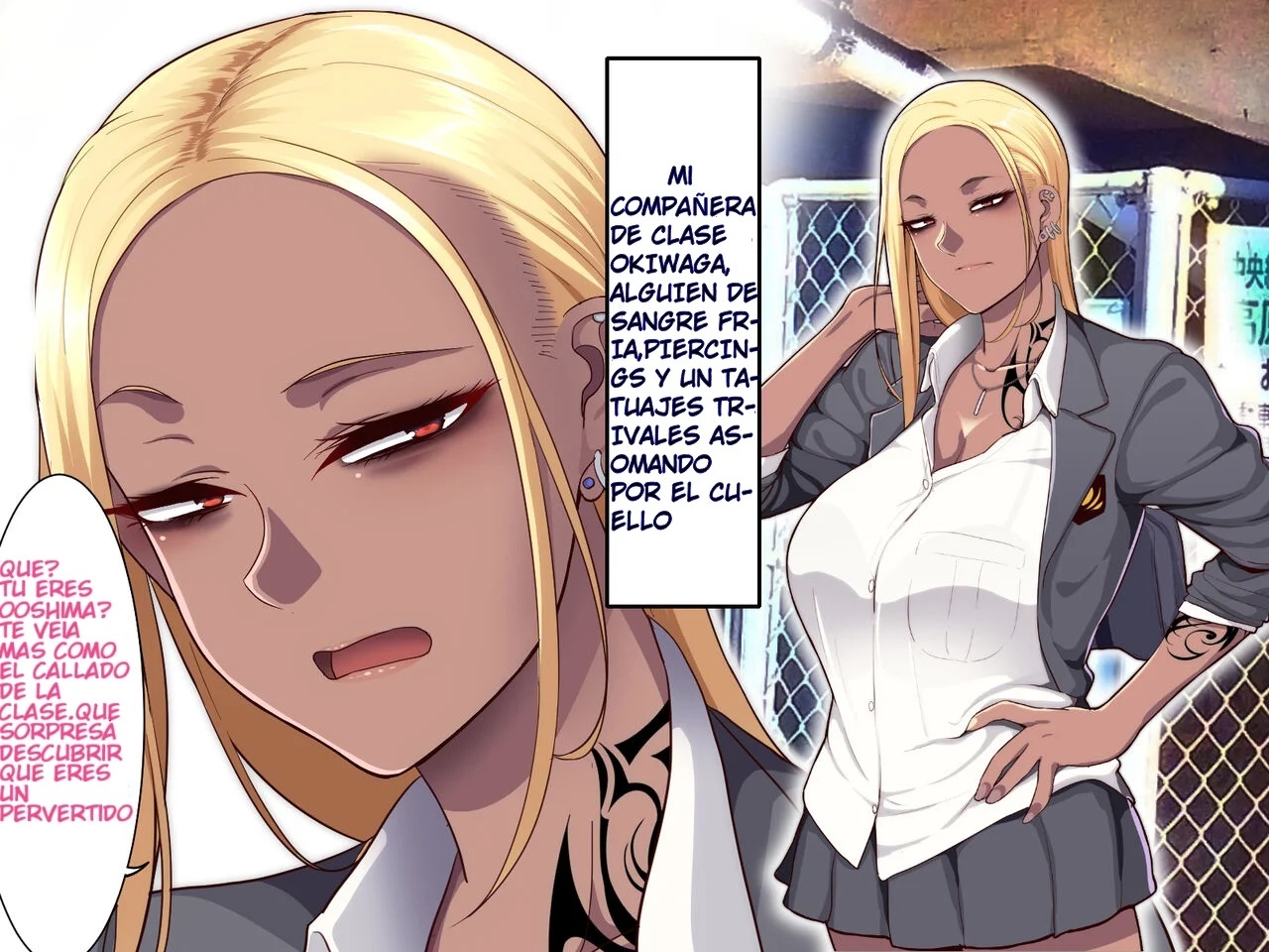 Journal Kuro Gyaru Delinquent Okigawa Chapter 1 pt1 - 8