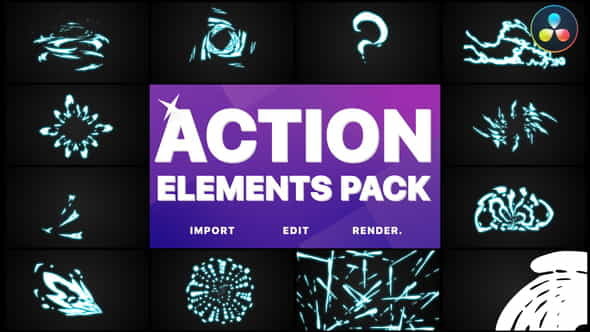 Action Elements | DaVinci Resolve - VideoHive 32559254