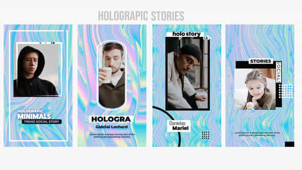 Holographic Stories - VideoHive 48622183