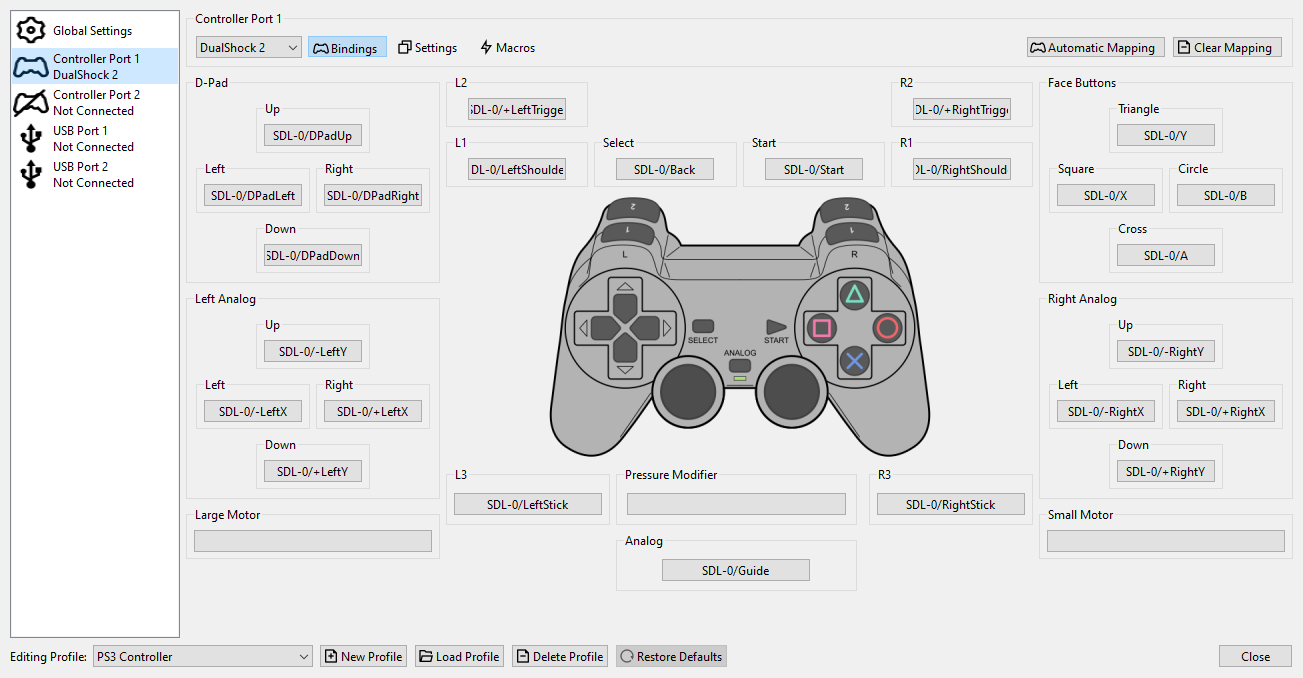 Pcsx2 deals ps3 controller