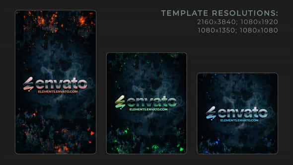 Vertical Flame Logo - VideoHive 58810113