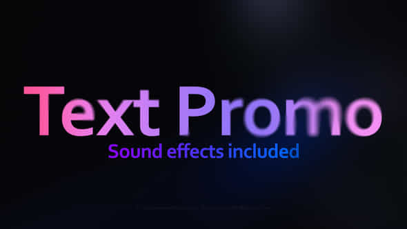 Text Promo - VideoHive 58913767