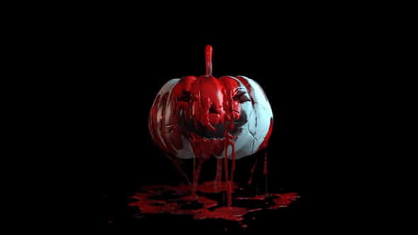 Horror Pumpkin Logo Reveal - VideoHive 28842225