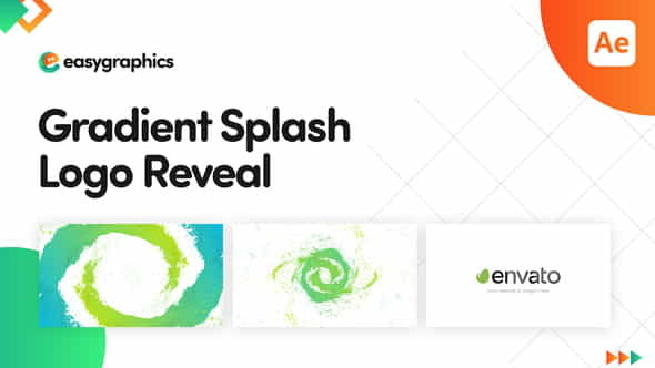 Gradient Splash Logo Reveal - VideoHive 32187283