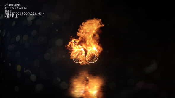 Realistic Fire Logo 3 - VideoHive 25116321
