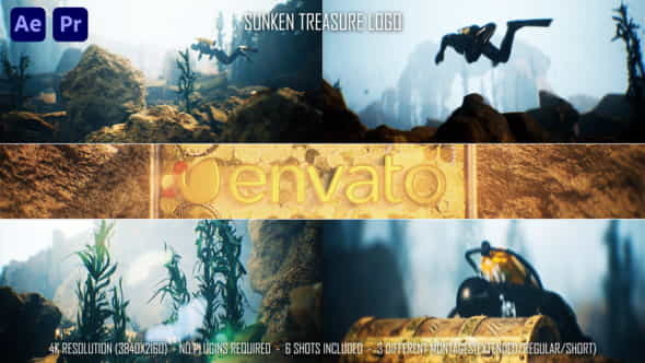 Sunken Treasure Logo - VideoHive 35154955