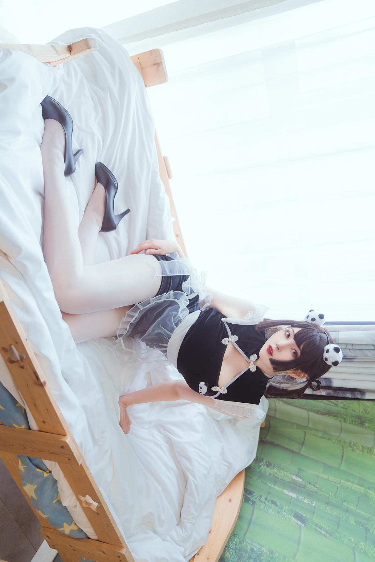 Cosplay Natsuko夏夏子 熊猫女仆(5)