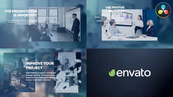 Corporate Modern Slideshow For Davinci Resolve - VideoHive 50464792