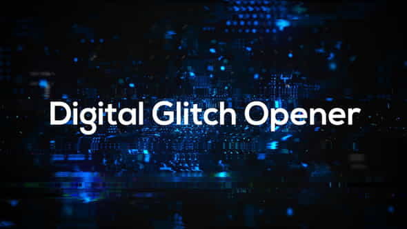 Glitch Technology Opener - VideoHive 33268818