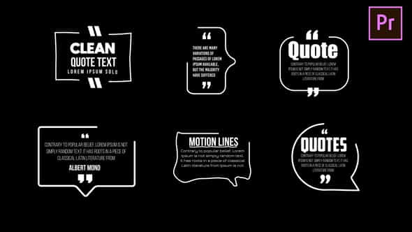 Clean Quotes - VideoHive 26989733