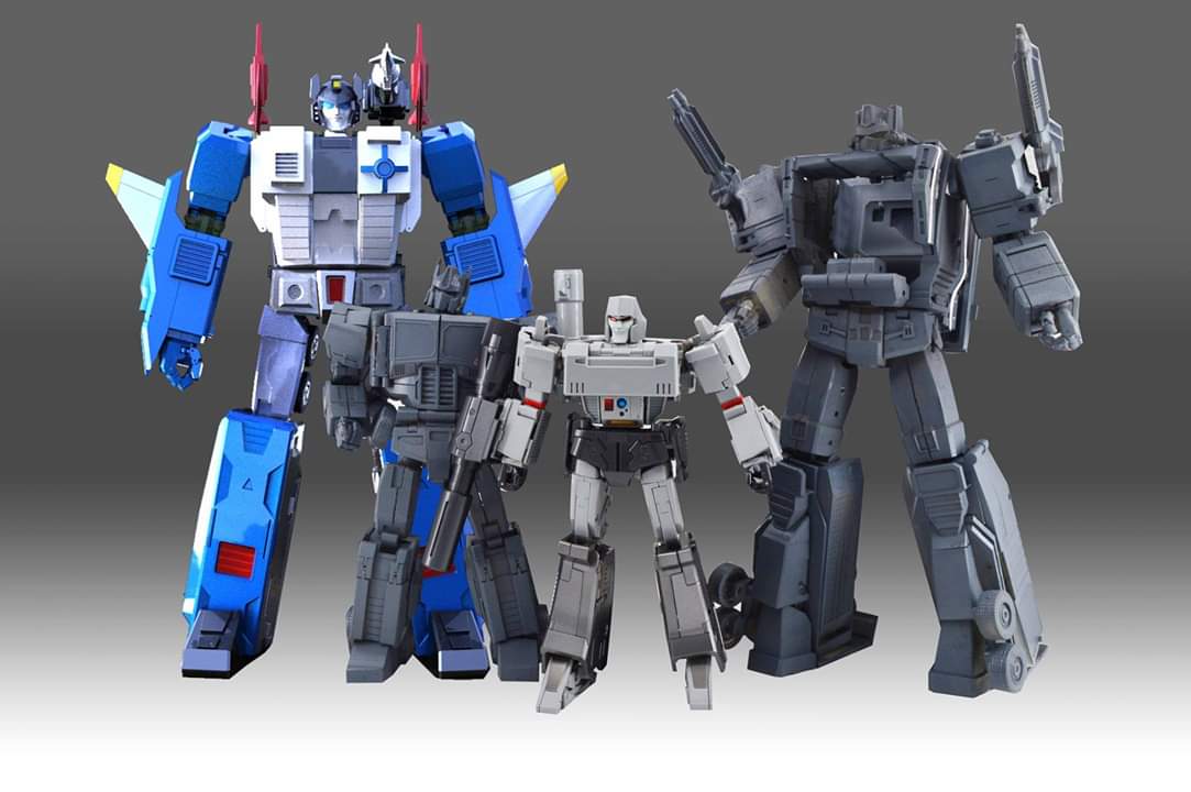 [KFCtoys] Produit Tiers - P-14 Raijin + P-15 Grand Raijin + P-16 Raiju - aka Ginrai (Powermaster Optimus Prime/Optimus Primus) + Remorque + Godbomber= God Ginrai (TF Masterforce) TtkmmRDd_o