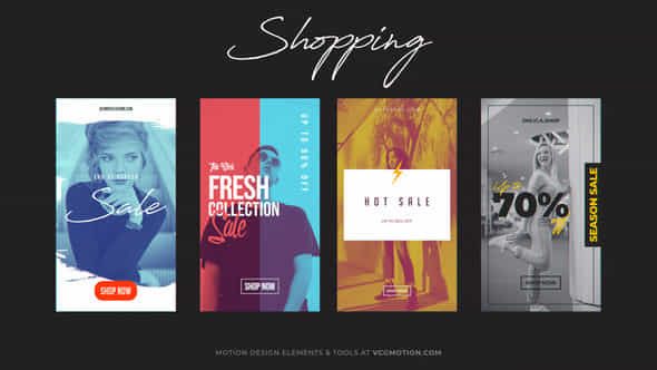 Shopping Stories - VideoHive 36908707
