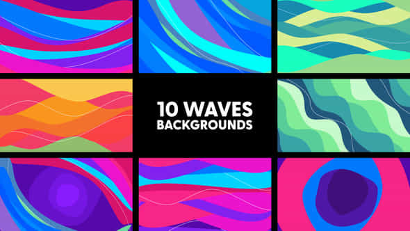 Waves Backgrounds - VideoHive 42882900