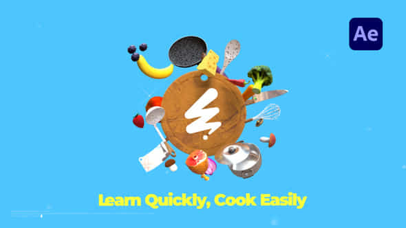 Cooking Show Logo Reveal - VideoHive 54720373