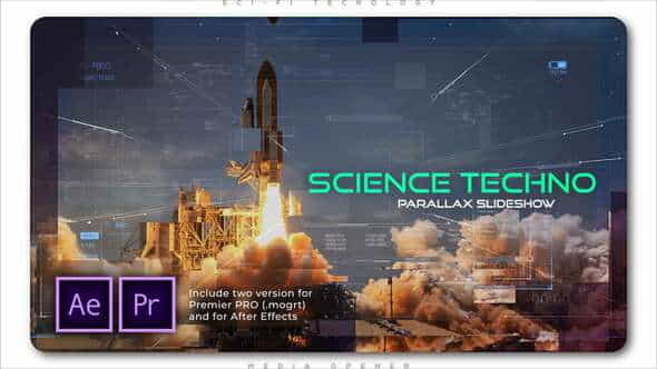Science Techno Parallax Slideshow - VideoHive 27594850