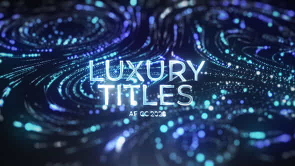 Luxury Wave Titles - VideoHive 42354305