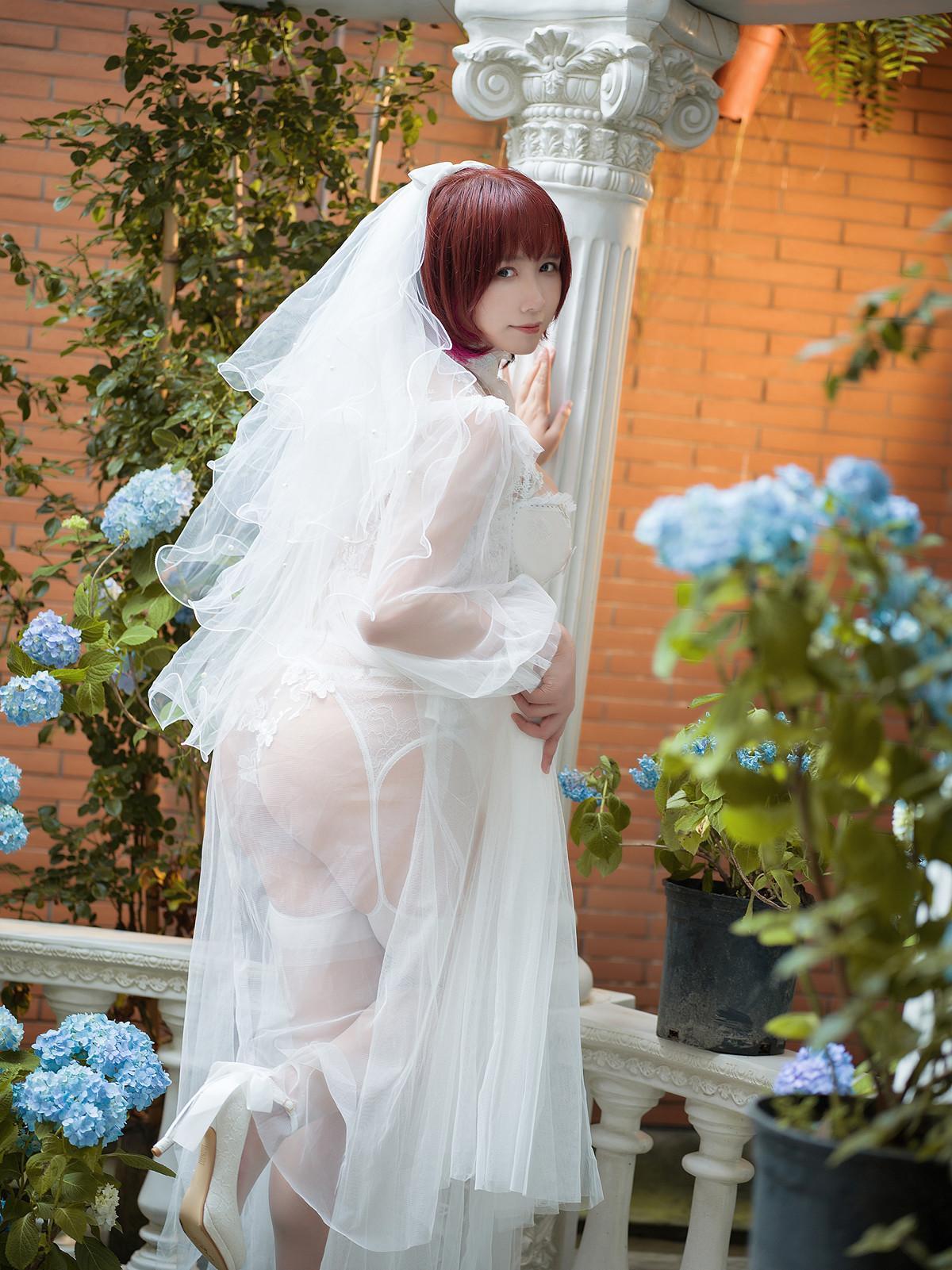 Cosplay 麻花麻花酱 黑白婚纱 Set.02(10)