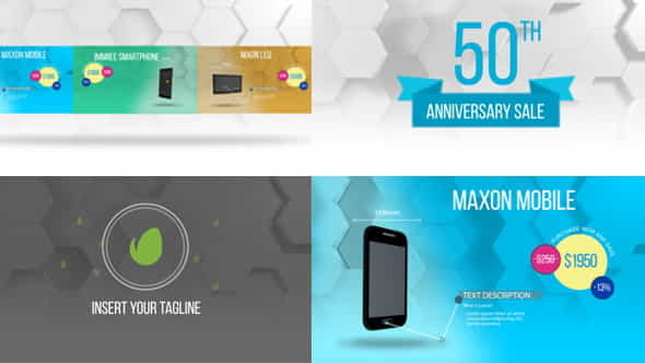 Product Promo Colorful Hexagon Style - VideoHive 20625089